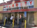 Savoring a post-HamJam hamburger at the famous Varsity eatery near the Georgia Tech campus was a highlight for presenter Ward Silver, N0AX. [Wes Lamboley, W3WL, Photo]